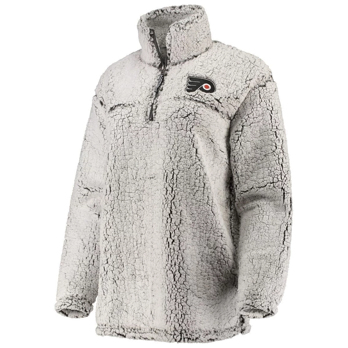 Coupon ⌛ Women's G-III 4Her By Carl Banks Gray Philadelphia Flyers Sherpa Quarter-Zip Pullover Jacket ⭐ 3 Coupon ⌛ Women's G-III 4Her By Carl Banks Gray Philadelphia Flyers Sherpa Quarter-Zip Pullover Jacket ⭐ - Image 3