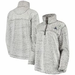 Flash Sale 🌟 Women's G-III 4Her By Carl Banks Gray Vancouver Canucks Sherpa Quarter-Zip Jacket 🔔