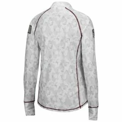 Cheapest 😍 Women's Colosseum White Minnesota Golden Gophers OHT Military Appreciation Officer Arctic Camo 1/4-Zip Jacket 👏 -activewear Sales unnamed file 899