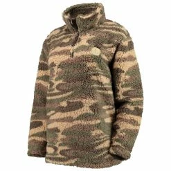 Outlet 🥰 Women's G-III Sports By Carl Banks Camo Boston Bruins Sherpa Quarter-Zip Jacket 🔥 -activewear Sales unnamed file 945